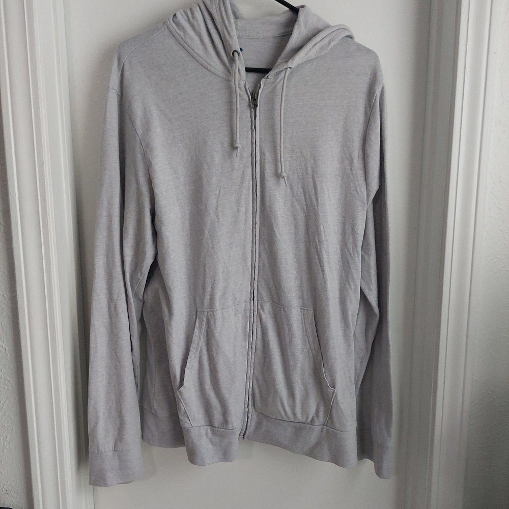 Grey Old Navy zip up jacket size large
